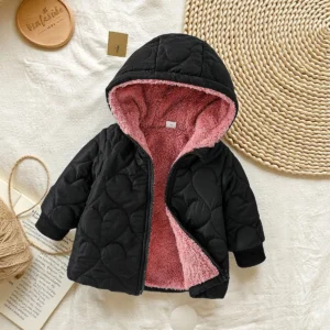 2026 Baby Boys Thick Jacket For Girls Coats Winter Toddler Children Outwear 1-3 Year Cotton-padded Warm Clothes
