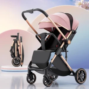 Foldable Baby Stroller Two-way Push, Three-dimensional Shock Absorption